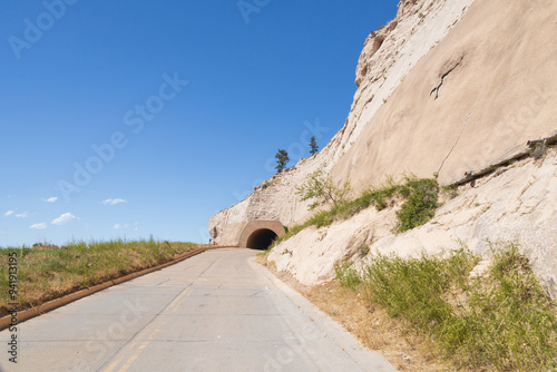 Canvas Print Tunnel through Scotts Bluff National Monument, Nebraska