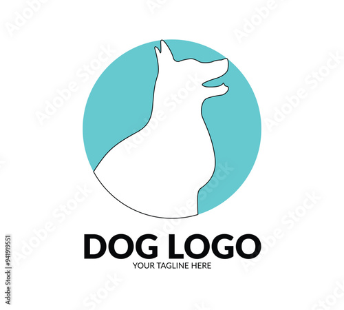 Wallpaper Mural Dog vector logo design fully editable high quality Torontodigital.ca
