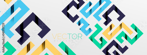 Color bend lines with shadow texture effect. Vector Illustration For Wallpaper, Banner, Background, Card, Book Illustration, landing page