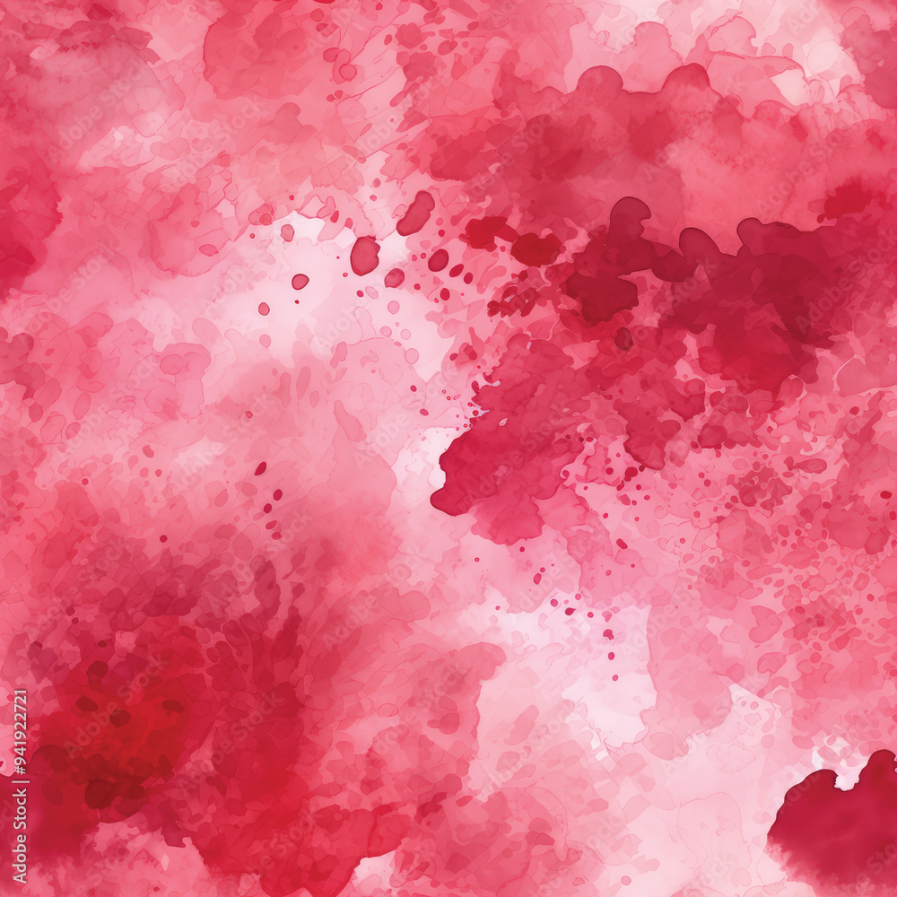 Obraz premium Seamless Red Watercolor Backgrounds, Perfect for wallpapers, Stationary etc