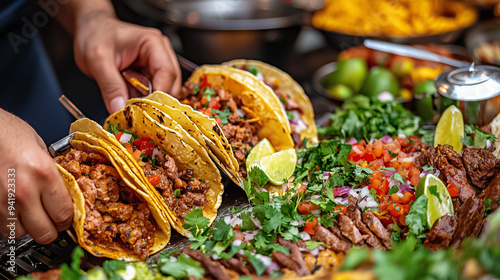 A lively street food scene ...