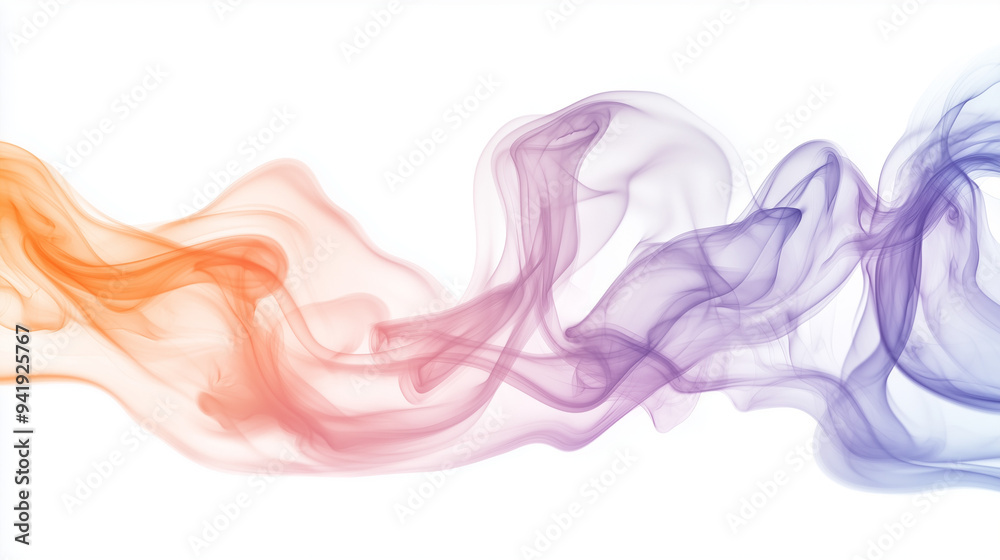Abstract Flowing Smoke with Vibrant Hues Abstract Flowing Smoke with Vibrant Hues