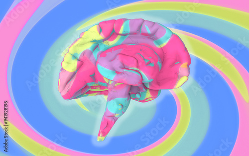 Neuroplasticity, conceptual illustration photo