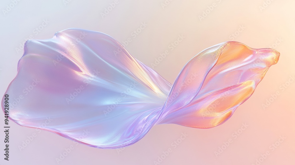 A piece of fabric with a purple and orange hue A piece of fabric with a purple and orange hue