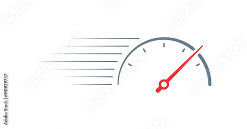 fast and semicircular dial interface. speedometer for the world of business, education, technology, sports