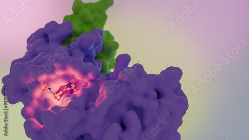 AZD4573 haematological cancer drug, illustration