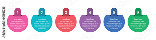 Infographic template for annual report, magazine. Infographic template for education, business, science. six options briefing template