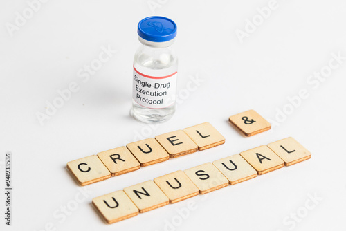 Medical Vial with label on a white background