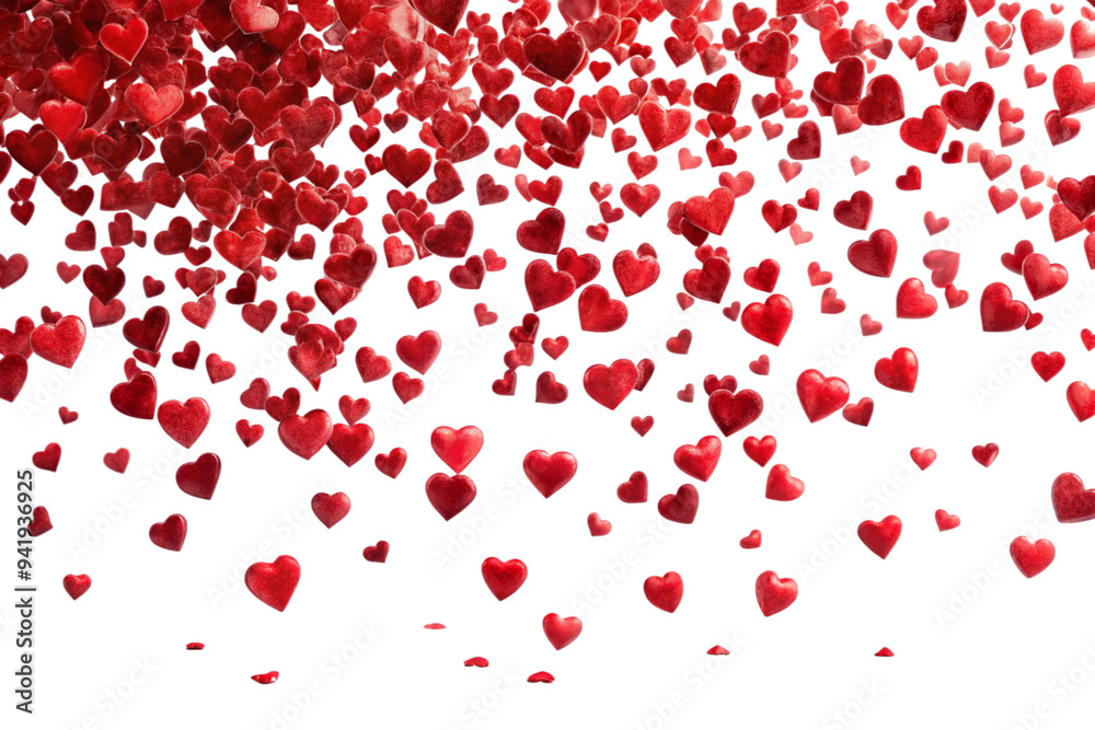 Falling confetti of red hearts png Falling confetti of red hearts png