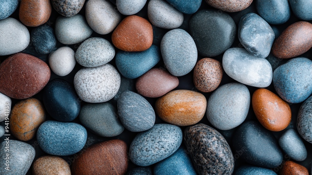 A close-up photograph showcasing an array of colorful pebbles arranged in a harmonious pattern, highlighting the variety of natural textures and hues found in each stone. A close-up photograph showcasing an array of colorful pebbles arranged in a harmonious pattern, highlighting the variety of natural textures and hues found in each stone.