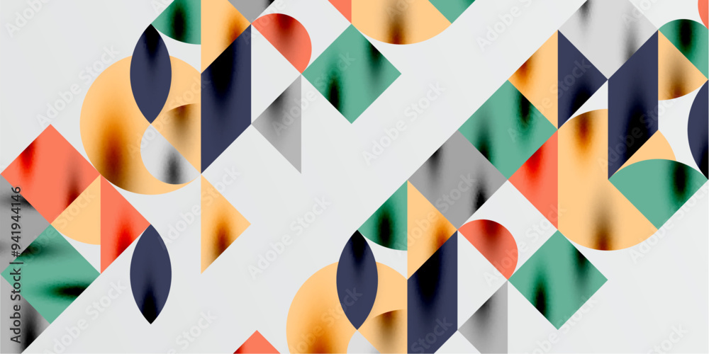Triangles, round triangles and circles techno art. Vector Illustration For Wallpaper, Banner, Background, Card, Book Illustration, landing page Triangles, round triangles and circles techno art. Vector Illustration For Wallpaper, Banner, Background, Card, Book Illustration, landing page