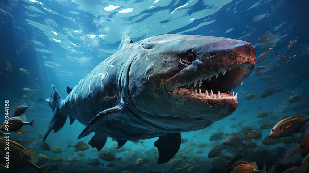 Obraz premium 3D rendered dinosaur illustration of the Dunkleosteus.