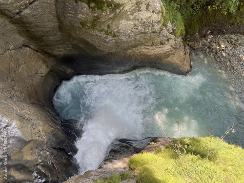 Trummelbach Falls - the biggest subterranean waterfalls in Europe, Lauterbrunnen (Trümmelbach Waterfalls or Trümmelbachfälle - die grössten unterirdischen Wasserfälle Europas, Schweiz)