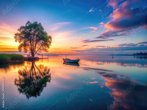TwilightTranquility: Calming, harmonious, muted, twilight colors, serenity