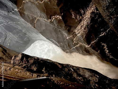 Trummelbach Falls - the biggest subterranean waterfalls in Europe, Lauterbrunnen (Trümmelbach Waterfalls or Trümmelbachfälle - die grössten unterirdischen Wasserfälle Europas, Schweiz) photo