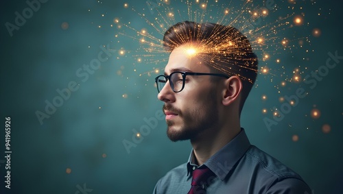 business man looking for solution, understanding and clarity about complex difficult problem, businessman brainstorm problems solver and question complexity management to simplify chaos understanding.
