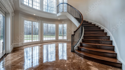 Elegant Staircase in a Luxurious Home