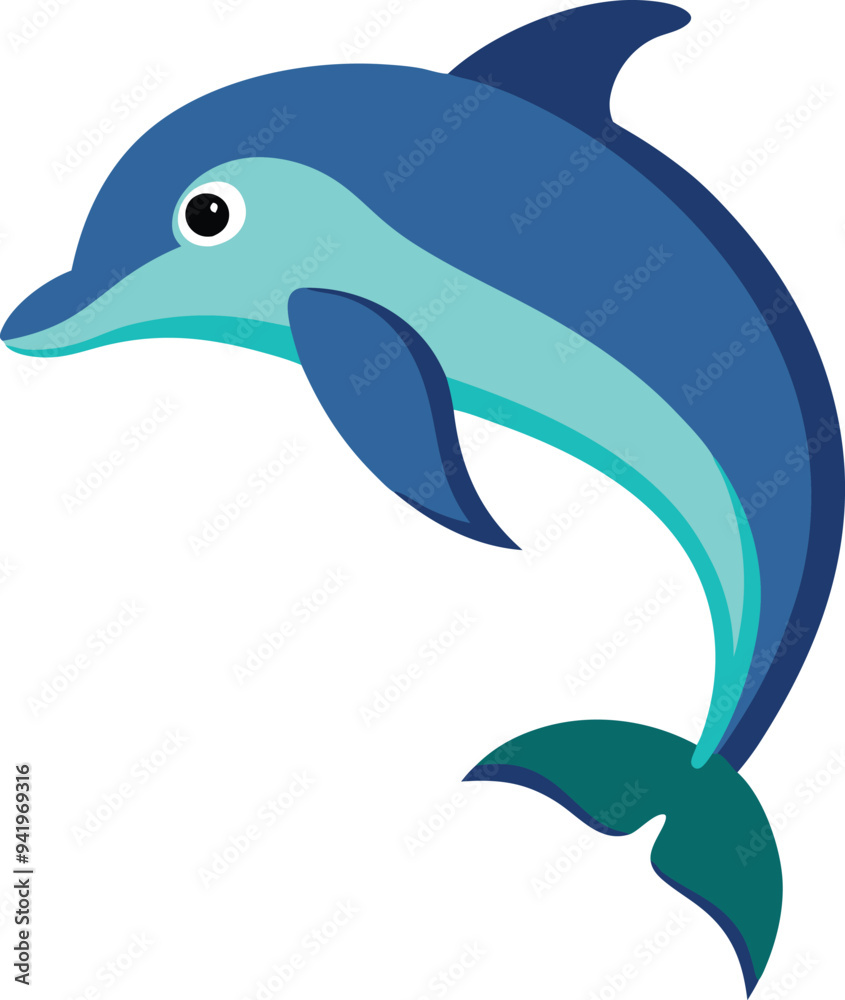 Dolphin line art illustration designed for kids to color Dolphin line art illustration designed for kids to color
