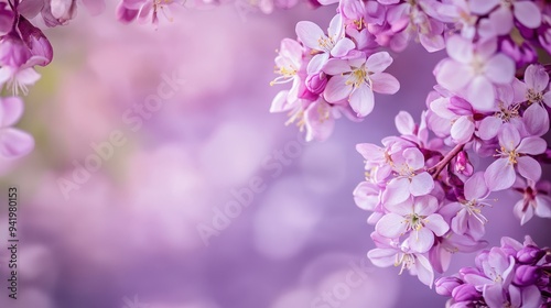 Delicate Pink Blossoms with Soft Focus and Pastel Background 