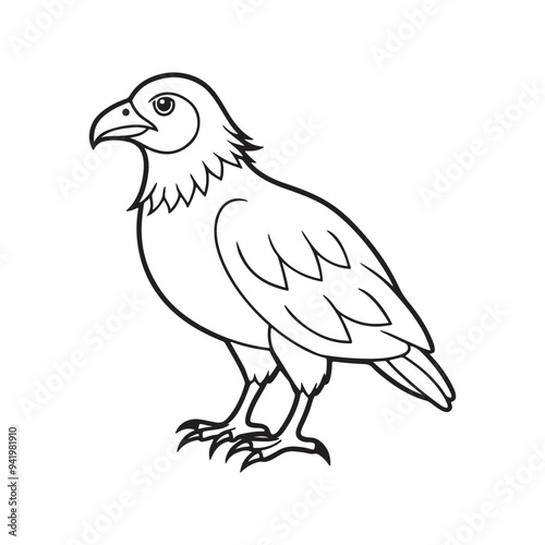 Print A bird icon and white baground