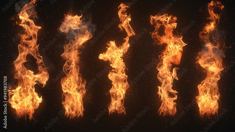 Fiery Realistic Fire and Flame Overlays - Dynamic Burning Effects for Creative Designs Fiery Realistic Fire and Flame Overlays - Dynamic Burning Effects for Creative Designs