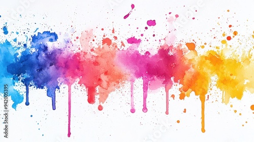 Creative Watercolor Splatter Brush Set for Photoshop Design Projects