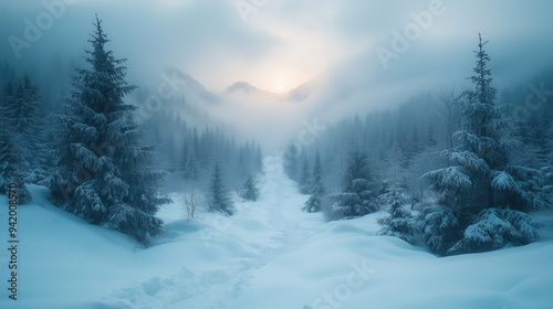 Snowy Forest Landscape