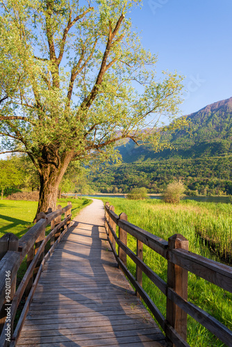 Carlazzo, Italy: paths along the shores of Lago Piano. Small nature reserve located in Val Menaggio. It has an area of ​​0.72 km2 and a maximum depth of 13 meters and it is located near Porlezza town