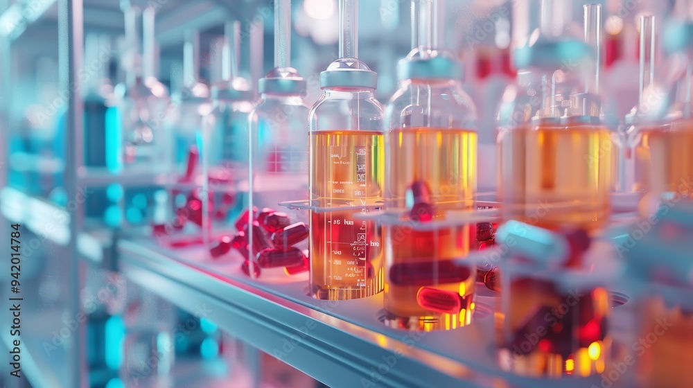 Hyperrealistic 4K Image of AI Working in a Pharmaceutical Research Setting, Captured with Advanced Technology and Precise Detail Hyperrealistic 4K Image of AI Working in a Pharmaceutical Research Setting, Captured with Advanced Technology and Precise Detail