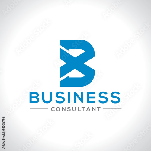 Free Download B letter with Modern Business Logo design. BX Logo for Brand. - GFXLoad