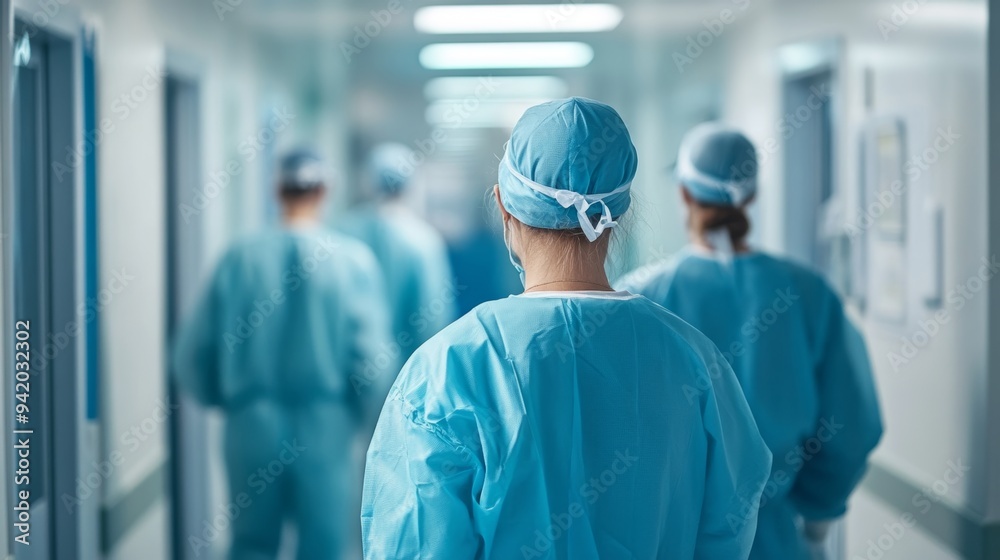 Team of Doctors in the Hospital – Professional Medical Staff in Focus Team of Doctors in the Hospital – Professional Medical Staff in Focus