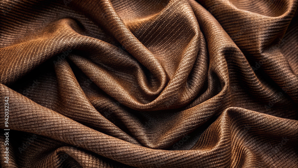 Dark Brown Fabric Texture Material, Realistic Surface for Elegant Design Dark Brown Fabric Texture Material, Realistic Surface for Elegant Design
