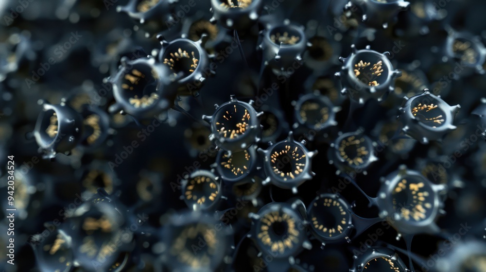 Abstract 3D Render of Organic Shapes Abstract 3D Render of Organic Shapes