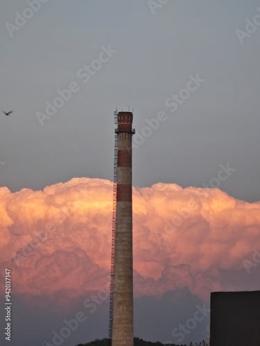 smoke from chimney