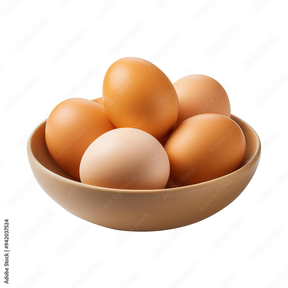 eggs in a bowl, brown eggs in a bowl with one of them is brown eggs in a bowl, brown eggs in a bowl with one of them is brown