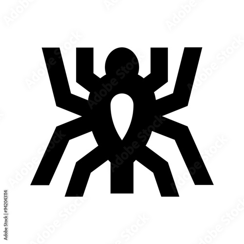 Eight Legs Spider Line Icon