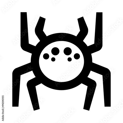 Eight Legs Spider Line Icon