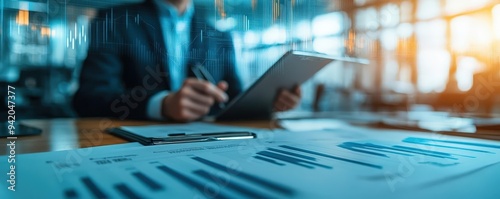 A factory manager presenting operational efficiency reports to business leaders