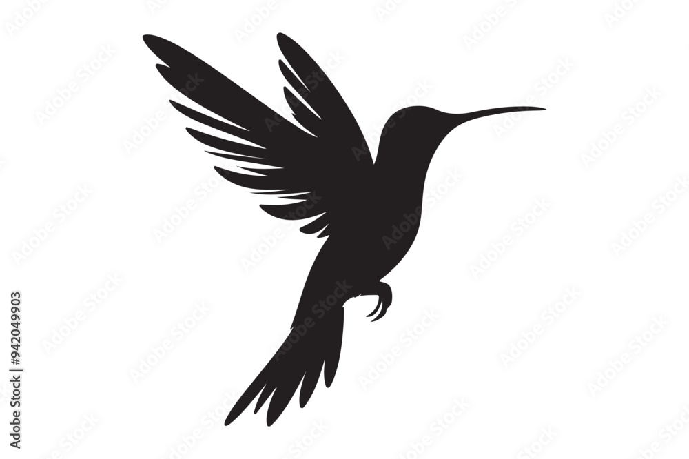 Hummingbird silhouette vector Hummingbird silhouette vector