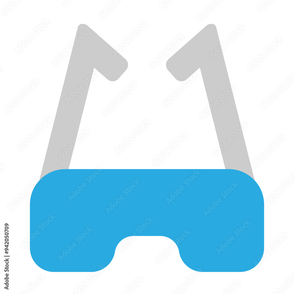 Goggles Vector Flat Icon Design Goggles Vector Flat Icon Design
