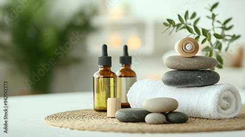 spa still life with zen stones