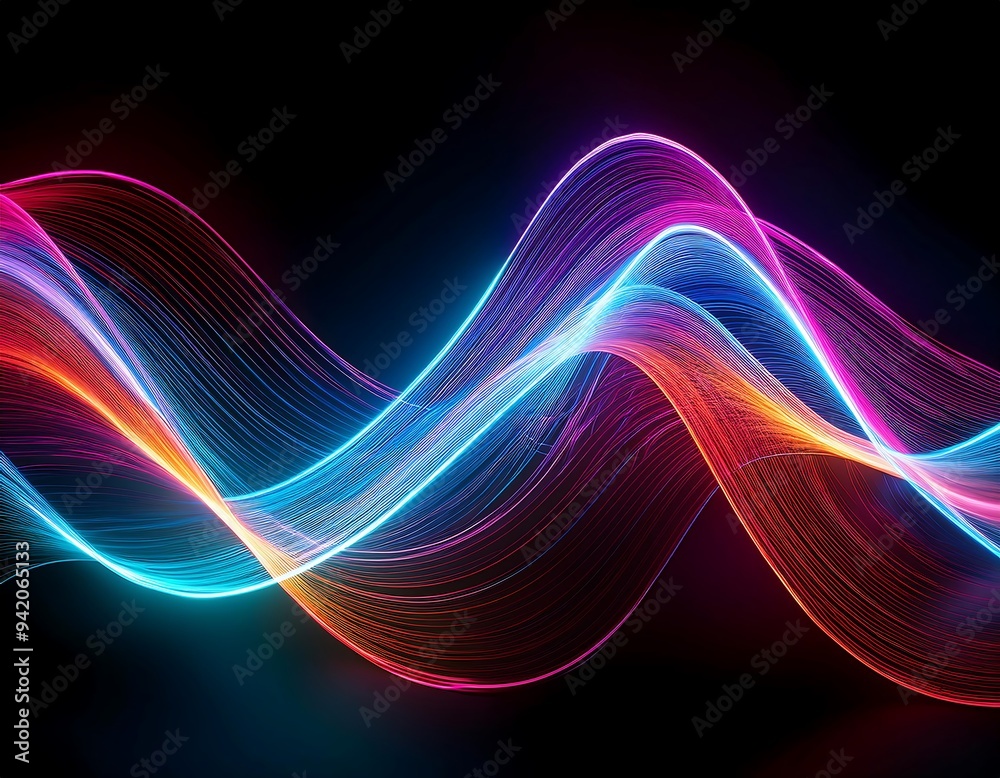 neon waves bright neon waves creating effect neon waves bright neon waves creating effect