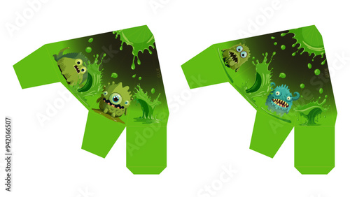 Cute triangular boxes Halloween souvenirs and gifts. see more in our profile