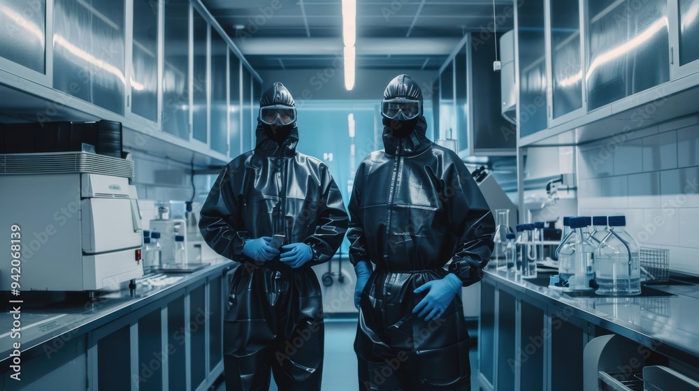 The Scientists in Protective Suits The Scientists in Protective Suits