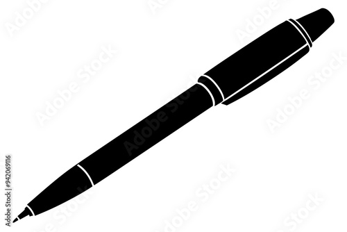 Pen silhouette vector illustration