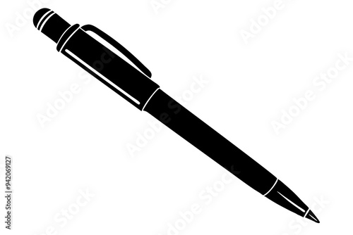 Pen silhouette vector illustration