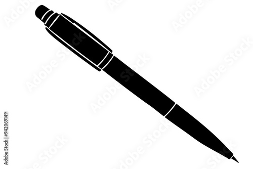 Pen silhouette vector illustration