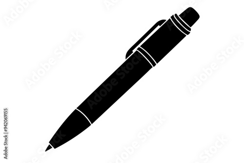 Pen silhouette vector illustration
