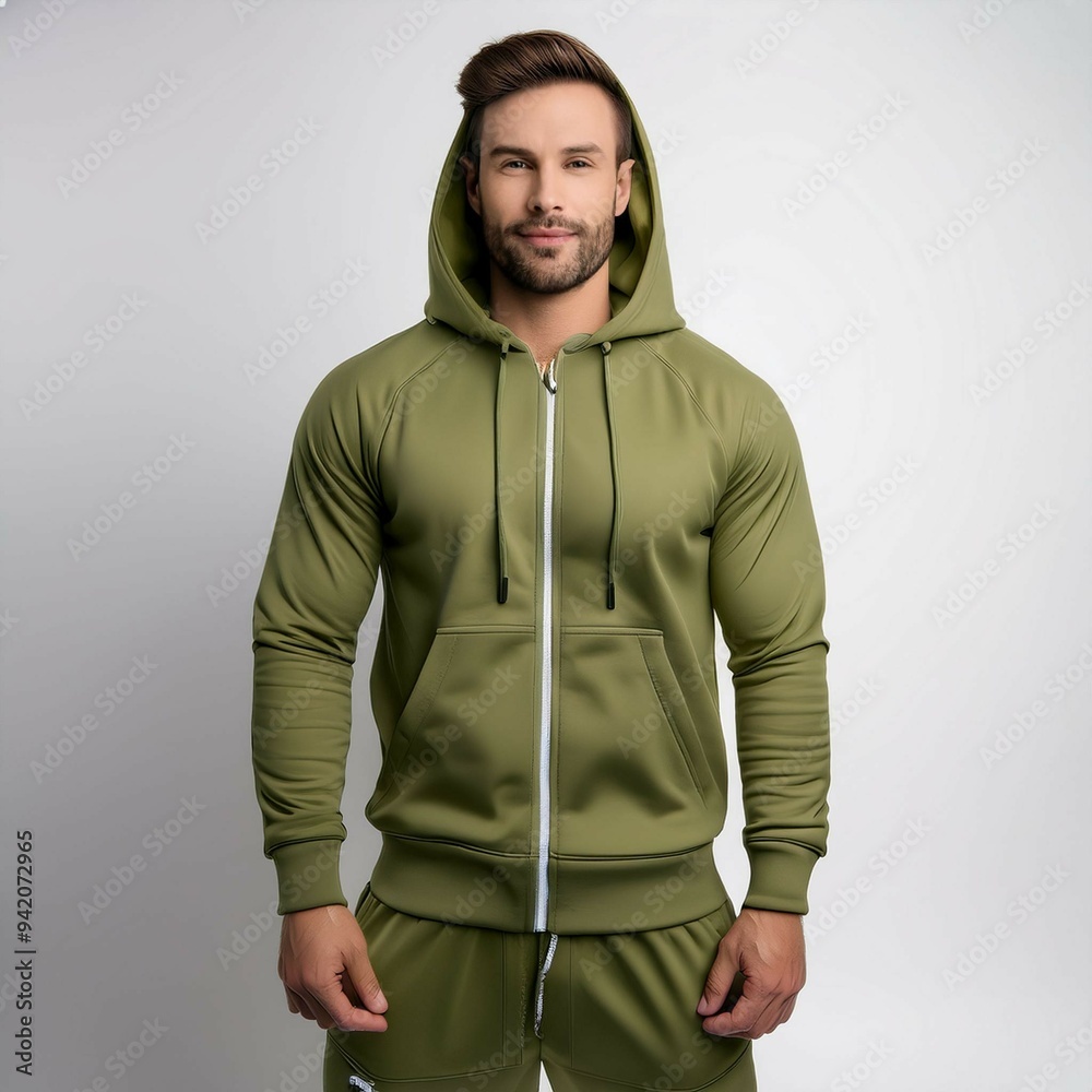 Full zip track suit with hoodie Full zip track suit with hoodie