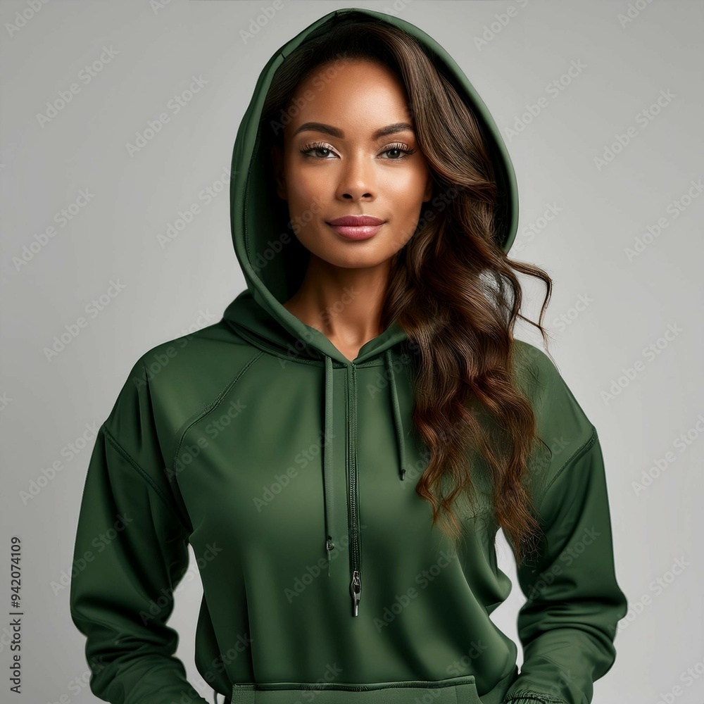 Fototapeta premium Full zip track suit with hoodie